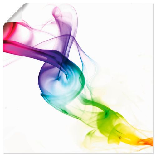 4055327614795 - Wandbild ARTLAND Rauch - Abstrakt Bilder Gr B H 40 cm x 40 cm Poster Gegenstandslos quadratisch 1 St bunt Bild Metallbild Metallbilder Bilder als Alubild Leinwandbild Wandaufkleber oder Poster in versch Größen