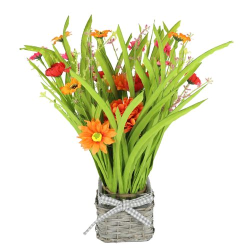4019844823436 - Kunstpflanze IGEA Grasbusch Margeriten im Topf orange B28cm H40cm L26cm Polyester Kunstpflanzen Künstlicher Grasbund Kunstgras Büschel Bündel Grasarrangement Deko 4019844823436 - Kunstpflanze IGEA Grasbusch Margeriten im Topf orange B28cm H40cm L26cm Polyester Kunstpflanzen Künstlicher Grasbund Kunstgras Büschel Bündel Grasarrangement Deko