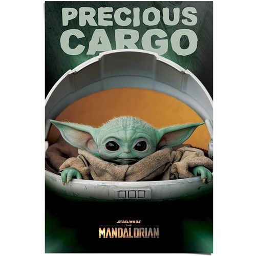 8714597590074 - Poster REINDERS Poster The Mandalorian Baby Yoda grün (farbe bild(er) grün) B61cm H915cm Papier Bilder