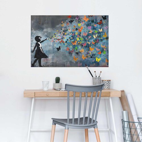 8714597662856 - Poster REINDERS Balloon Girl Dark bunt (farbe bild(er) bunt) B915cm H61cm T01cm Holzwerkstoff Bilder 8714597662856 - Poster REINDERS Balloon Girl Dark bunt (farbe bild(er) bunt) B915cm H61cm T01cm Holzwerkstoff Bilder