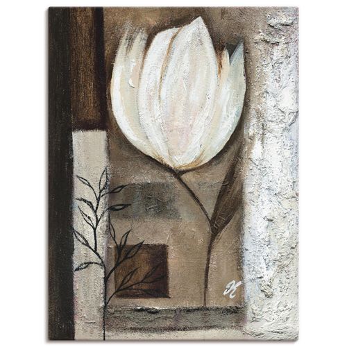 4055327477420 - Wandbild ARTLAND Braune Tulpen I Bilder Gr B H 60 cm x 80 cm Leinwandbild Blumen Hochformat 1 St beige (naturfarben) Bild Poster Bilder als Leinwandbild Wandaufkleber oder in versch Größen