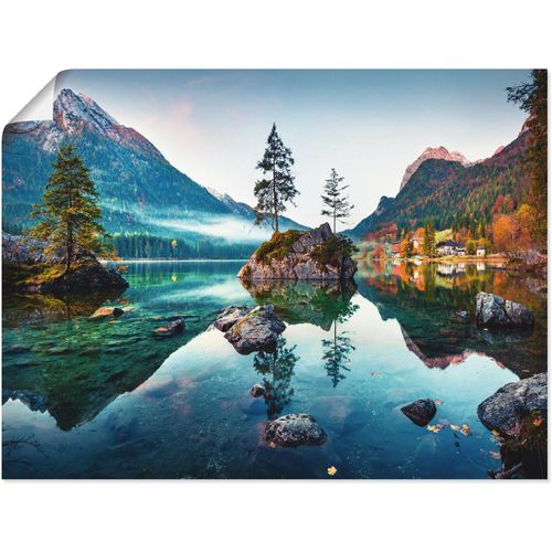 4062144598672 - Wandbild ARTLAND Herbstszene des Hintersee vor Alpen Bilder Gr B H 60 cm x 45 cm Poster Seebilder Querformat 1 St blau Kunstdrucke als Alubild Leinwandbild Wandaufkleber oder Poster in versch Größen 4062144598672 - Wandbild ARTLAND Herbstszene des Hintersee vor Alpen Bilder Gr B H 60 cm x 45 cm Poster Seebilder Querformat 1 St blau Kunstdrucke als Alubild Leinwandbild Wandaufkleber oder Poster in versch Größen