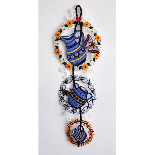 4028298295294 - Fensterbild STICKEREIEN PLAUEN Krüge bunt B16cm H46cm Polyester Fensterbilder 4028298295294 - Fensterbild STICKEREIEN PLAUEN Krüge bunt B16cm H46cm Polyester Fensterbilder