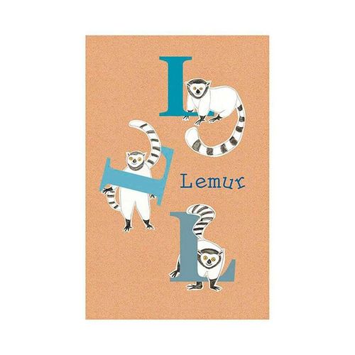 4055065155727 - KOMAR Poster ABC Animal L Bilder Kinderzimmer Schlafzimmer Wohnzimmer Gr B H 50 cm x 70 cm Buchstaben 1 St bunt Poster Bilder