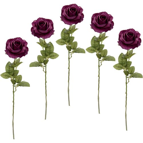 4019844782269 - Kunstblume IGEA Rose rot (burgund) B11cm H68cm Obermaterial 98% Polyester 2% Kunststoff Kunstpflanzen 5er Set 4019844782269 - Kunstblume IGEA Rose rot (burgund) B11cm H68cm Obermaterial 98% Polyester 2% Kunststoff Kunstpflanzen 5er Set