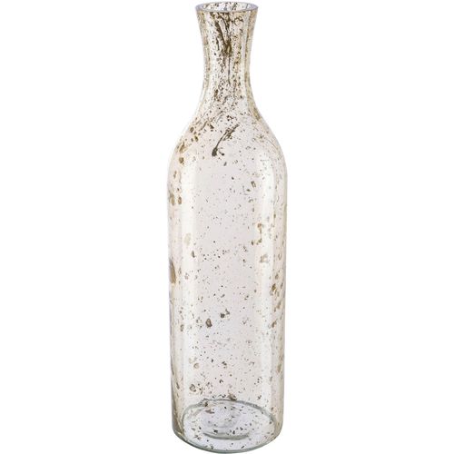 4064118142225 - Tischvase CREATIV HOME Dekovase Marble Finish Vasen braun (transparent hellbraun) Blumenvasen Pflanzgefäße in Flaschenform mit Farbakzenten