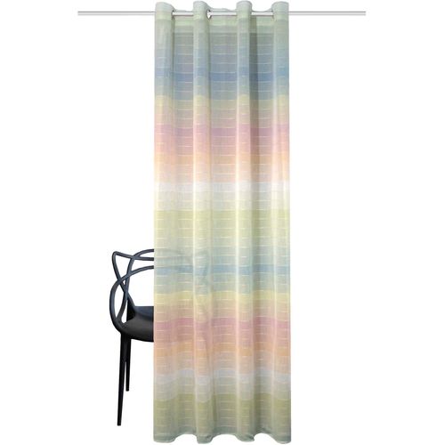 4056751477512 - Gardine HEINE HOME Gardinen Gr 245 cm Ösen 140 cm bunt (grün blau gestreift) Ösen 4056751477512 - Gardine HEINE HOME Gardinen Gr 245 cm Ösen 140 cm bunt (grün blau gestreift) Ösen