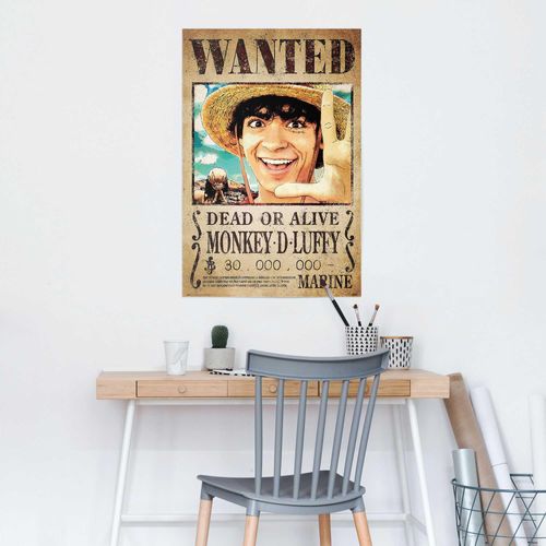 8714597648263 - Poster REINDERS One Piece - wanted monkey d Luffy braun (farbe bild(er) braun) B61cm H915cm T01cm Holzwerkstoff Bilder 8714597648263 - Poster REINDERS One Piece - wanted monkey d Luffy braun (farbe bild(er) braun) B61cm H915cm T01cm Holzwerkstoff Bilder