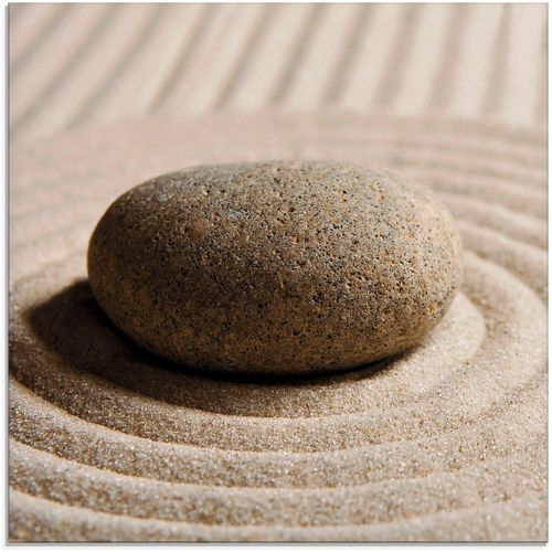 4059745106214 - Glasbild ARTLAND Mini Zen Garten - Sand Bilder Gr B H 20 cm x 20 cm Zen 1 St beige (naturfarben) Glasbilder Bilder in verschiedenen Größen 4059745106214 - Glasbild ARTLAND Mini Zen Garten - Sand Bilder Gr B H 20 cm x 20 cm Zen 1 St beige (naturfarben) Glasbilder Bilder in verschiedenen Größen