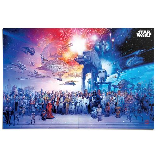 8714597637861 - Poster REINDERS Star Wars - universe blau (farbe bild(er) blau) B915cm H61cm T01cm Papier Bilder 8714597637861 - Poster REINDERS Star Wars - universe blau (farbe bild(er) blau) B915cm H61cm T01cm Papier Bilder