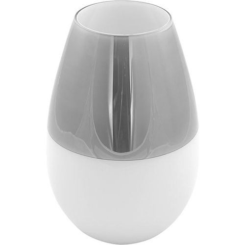 4042911153464 - Tischvase FINK LAPAZ Vasen Gr H 26 cm Ø 175 cm silberfarben (weiß silberfarben) Blumenvasen aus Opalglas mit Streifendekor 4042911153464 - Tischvase FINK LAPAZ Vasen Gr H 26 cm Ø 175 cm silberfarben (weiß silberfarben) Blumenvasen aus Opalglas mit Streifendekor