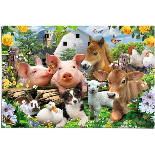 8714597610895 - Poster REINDERS Bauernhoftiere Niedlig - Fröhlich bunt (farbe bild(er) mehrfarbig) B915cm H61cm Papier Bilder 8714597610895 - Poster REINDERS Bauernhoftiere Niedlig - Fröhlich bunt (farbe bild(er) mehrfarbig) B915cm H61cm Papier Bilder