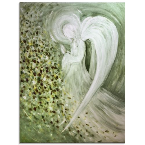 4058661147912 - Glasbild ARTLAND Engel II Bilder Gr B H 45 cm x 60 cm Glasbild Religion Hochformat 1 St grün Bild Glasbild Glasbilder Bilder in verschiedenen Größen