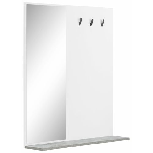 4251684205021 - Spiegel Akron grau (weiß betonfarben) B95cm H95cm T16cm Glas Spiegel 4251684205021 - Spiegel Akron grau (weiß betonfarben) B95cm H95cm T16cm Glas Spiegel