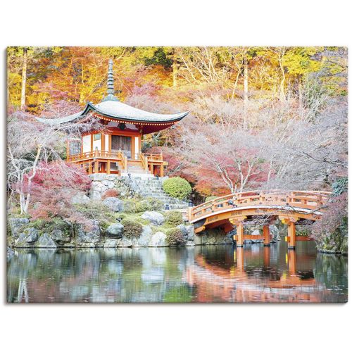 4059745775496 - Wandbild ARTLAND Shingo Buddhistischer Tempel Bilder Gr B H 120 cm x 90 cm Leinwandbild Gebäude 1 St bunt Bild Poster Bilder als Alubild Leinwandbild Wandaufkleber oder in versch Größen