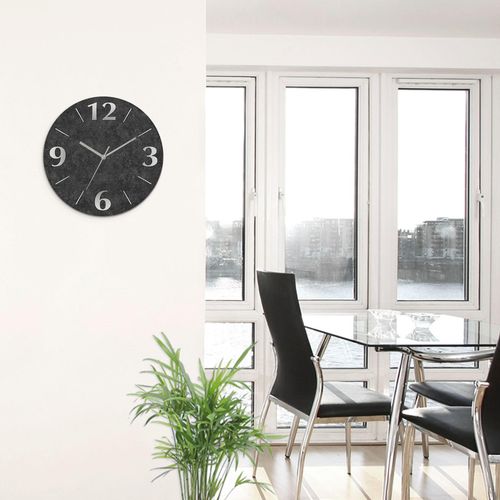 4062144832837 - Wanduhr ARTLAND Granit-Gestein-Anthrazit Wanduhren Gr B H T 30 cm x 30 cm x 18 cm Quarzuhr schwarz Wanduhren wahlweise mit Quarz- oder Funhuhrwerk lautlos ohne Tickgeräusche 4062144832837 - Wanduhr ARTLAND Granit-Gestein-Anthrazit Wanduhren Gr B H T 30 cm x 30 cm x 18 cm Quarzuhr schwarz Wanduhren wahlweise mit Quarz- oder Funhuhrwerk lautlos ohne Tickgeräusche