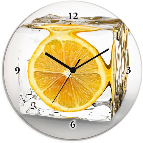 4055327080774 - Wanduhr ARTLAND Zitrone im Eiswürfel Wanduhren Gr T 18 cm Quarzuhr gelb Wanduhren wahlweise mit Quarz- oder Funhuhrwerk lautlos ohne Tickgeräusche 4055327080774 - Wanduhr ARTLAND Zitrone im Eiswürfel Wanduhren Gr T 18 cm Quarzuhr gelb Wanduhren wahlweise mit Quarz- oder Funhuhrwerk lautlos ohne Tickgeräusche