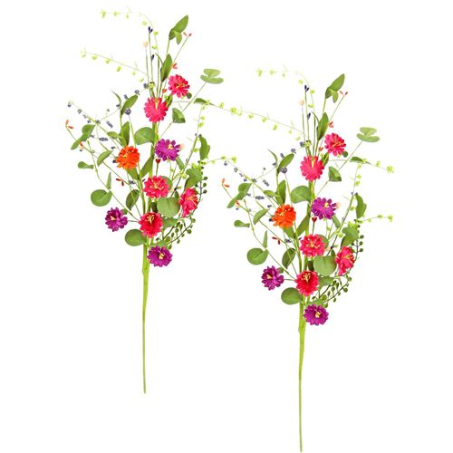 4019844821418 - Kunstzweig IGEA Künstlicher Blütenzweig bunt B20cm H65cm L10cm Polyester Kunstpflanzen 2erSet Kunstblume Margerite Gänseblümchen Zweig Dekozweig Einzelblume 4019844821418 - Kunstzweig IGEA Künstlicher Blütenzweig bunt B20cm H65cm L10cm Polyester Kunstpflanzen 2erSet Kunstblume Margerite Gänseblümchen Zweig Dekozweig Einzelblume