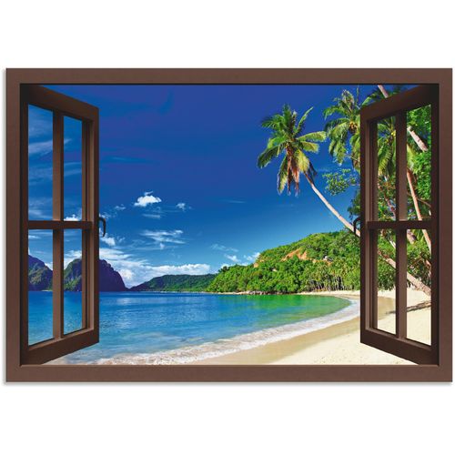 4059745784924 - Wandbild ARTLAND Fensterblick Paradies Bilder Gr B H 100 cm x 70 cm Alu-Dibond-Druck Fensterblick 1 St braun Bild Poster Bilder als Alubild Leinwandbild Wandaufkleber oder in versch Größen 4059745784924 - Wandbild ARTLAND Fensterblick Paradies Bilder Gr B H 100 cm x 70 cm Alu-Dibond-Druck Fensterblick 1 St braun Bild Poster Bilder als Alubild Leinwandbild Wandaufkleber oder in versch Größen