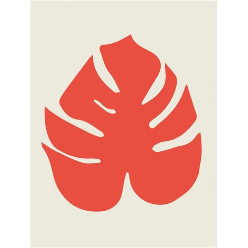 4055065176456 - Bild KOMAR Winter Tropics Black Panther Monstera rot (farbe bild(er) rot) B40cm H50cm Papier Holz Bilder Wandbild zur Dekoration im Kinderzimmer - ohne Rahmen