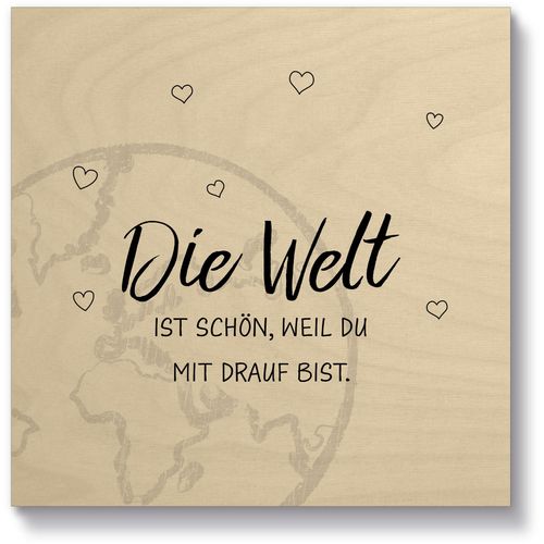 4062144833582 - Holzbild ARTLAND Die Welt Bilder Gr B H T 15 cm x 15 cm x 21 cm Sprüche & Texte quadratisch 1 St beige (natur) Holzbilder 4062144833582 - Holzbild ARTLAND Die Welt Bilder Gr B H T 15 cm x 15 cm x 21 cm Sprüche & Texte quadratisch 1 St beige (natur) Holzbilder