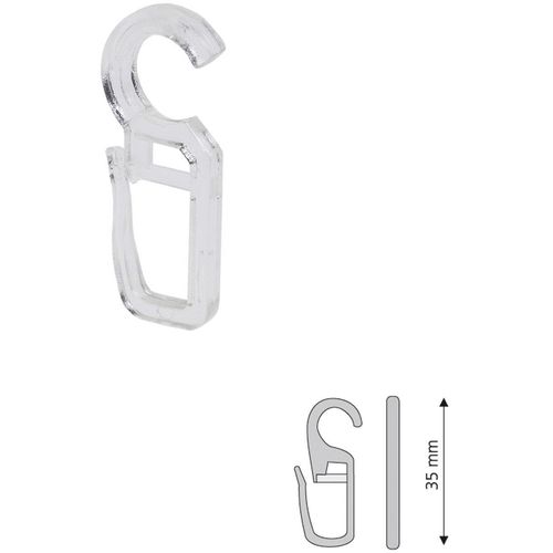 4016318002625 - Faltenclip LIEDECO transparent H35cm Ø1cm Kunststoff Gardinenbefestigungen Faltenlegehaken für Gardinenringe Öse 10 mm 4016318002625 - Faltenclip LIEDECO transparent H35cm Ø1cm Kunststoff Gardinenbefestigungen Faltenlegehaken für Gardinenringe Öse 10 mm