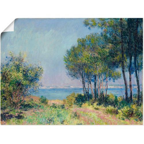 4055327696845 - Wandbild ARTLAND Die Küste bei Varengeville 1882 Bilder Gr B H 60 cm x 45 cm Poster Gewässer 1 St grün Bild Poster Bilder als Leinwandbild Wandaufkleber oder in versch Größen