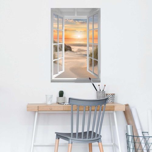 8714597646900 - Poster REINDERS Beautiful Dunes Window orange (farbe bild(er) orange) B61cm H915cm T01cm Holzwerkstoff Bilder