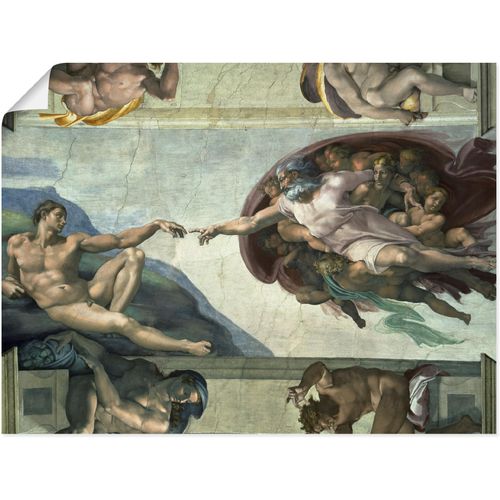 4055327541640 - Wandbild ARTLAND Die Erschaffung des Adam Bilder Gr B H 60 cm x 45 cm Poster Religion 1 St grau Bild Leinwandbild Kunstdrucke Bilder als Leinwandbild Wandaufkleber oder Poster in versch Größen 4055327541640 - Wandbild ARTLAND Die Erschaffung des Adam Bilder Gr B H 60 cm x 45 cm Poster Religion 1 St grau Bild Leinwandbild Kunstdrucke Bilder als Leinwandbild Wandaufkleber oder Poster in versch Größen
