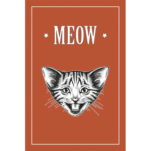 4049009079798 - Leinwandbild QUEENCE Katze MEOW grau (farbe bild(er) grau) B60cm H90cm T2cm Canvas Holzrahmen Bilder Premium-Leinwandstoff Handarbeit aus Deutschland