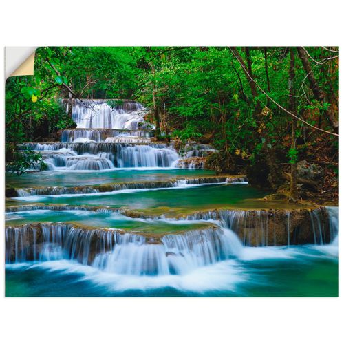 4057738286561 - Wandbild ARTLAND Tiefen Wald Wasserfall Bilder Gr B H 40 cm x 30 cm Wandaufkleber - Vinyl Gewässer Querformat 1 St grün Bild Poster Bilder als Alubild Leinwandbild Wandaufkleber oder in versch Größen 4057738286561 - Wandbild ARTLAND Tiefen Wald Wasserfall Bilder Gr B H 40 cm x 30 cm Wandaufkleber - Vinyl Gewässer Querformat 1 St grün Bild Poster Bilder als Alubild Leinwandbild Wandaufkleber oder in versch Größen