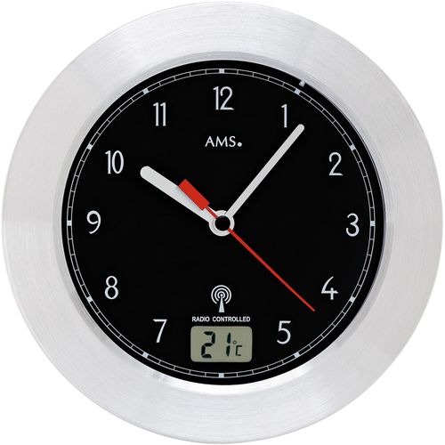4037445158412 - Funkwanduhr AMS F5919 bunt (silberfarben weiß) Wanduhren H 6cm QuarzuhrWohnzimmerEsszimmerKücheArbeitszimmerBüroFlur 4037445158412 - Funkwanduhr AMS F5919 bunt (silberfarben weiß) Wanduhren H 6cm QuarzuhrWohnzimmerEsszimmerKücheArbeitszimmerBüroFlur