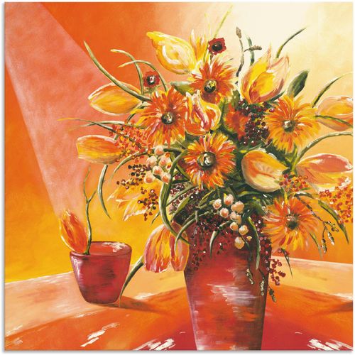 4057738390039 - Wandbild ARTLAND Blumenstrauß in Vase I Bilder Gr B H 50 cm x 50 cm Alu-Dibond-Druck Blumen 1 St orange Bild Poster Bilder als Alubild Leinwandbild Wandaufkleber oder in versch Größen 4057738390039 - Wandbild ARTLAND Blumenstrauß in Vase I Bilder Gr B H 50 cm x 50 cm Alu-Dibond-Druck Blumen 1 St orange Bild Poster Bilder als Alubild Leinwandbild Wandaufkleber oder in versch Größen