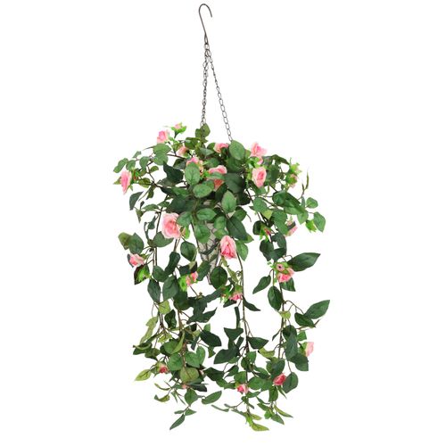 4019844823290 - Kunstpflanze IGEA Künstlicher Rosenbusch im Korb rosa B30cm H80cm L26cm Polyester Kunstpflanzen Rosen Deko Kunstblumen Seidenblumen Blumen Blumengirlande Rosenranke 4019844823290 - Kunstpflanze IGEA Künstlicher Rosenbusch im Korb rosa B30cm H80cm L26cm Polyester Kunstpflanzen Rosen Deko Kunstblumen Seidenblumen Blumen Blumengirlande Rosenranke