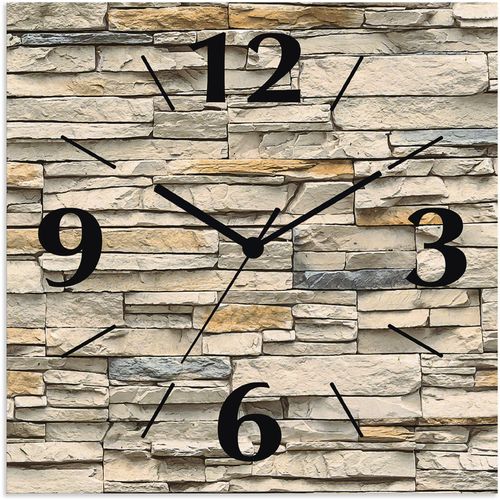 4062144832349 - Wanduhr ARTLAND Braune alte Ziegelmauer Wanduhren Gr B H T 30 cm x 30 cm x 03 cm Quarzuhr beige (natur) Wanduhren wahlweise mit Quarz- oder Funhuhrwerk lautlos ohne Tickgeräusche 4062144832349 - Wanduhr ARTLAND Braune alte Ziegelmauer Wanduhren Gr B H T 30 cm x 30 cm x 03 cm Quarzuhr beige (natur) Wanduhren wahlweise mit Quarz- oder Funhuhrwerk lautlos ohne Tickgeräusche