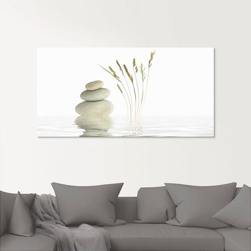 4062144147184 - Glasbild ARTLAND Zen Friede Bilder Gr B H 125 cm x 50 cm Glasbild Zen 1 St weiß Glasbilder in verschiedenen Größen 4062144147184 - Glasbild ARTLAND Zen Friede Bilder Gr B H 125 cm x 50 cm Glasbild Zen 1 St weiß Glasbilder in verschiedenen Größen
