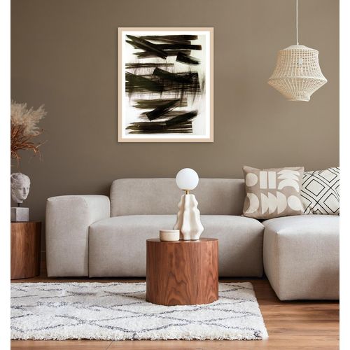 4068222844563 - Bild mit Rahmen Mila beige (farbe rahmen natur farbe bild(er) beige) B30cm H40cm T2cm Acrylglas Holz Papier LEGER HOME BY LENA GERCKE Bilder Premium Poster mit Naturholzrahmen Handarbeit aus Deutschland