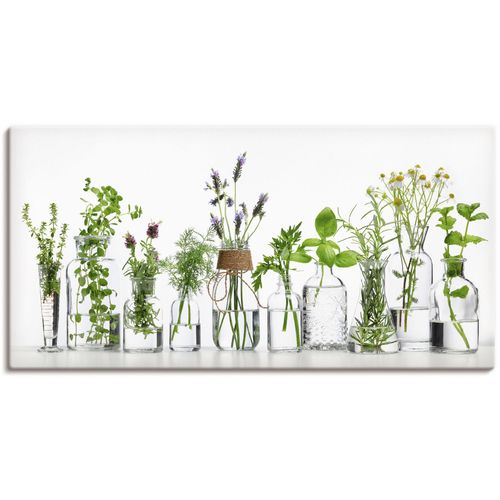 4062144598085 - Wandbild ARTLAND Öle mit Kräutern Bilder Gr B H 60 cm x 30 cm Leinwandbild Kräuterbilder Querformat 1 St grün Kunstdrucke als Alubild Leinwandbild Wandaufkleber oder Poster in versch Größen 4062144598085 - Wandbild ARTLAND Öle mit Kräutern Bilder Gr B H 60 cm x 30 cm Leinwandbild Kräuterbilder Querformat 1 St grün Kunstdrucke als Alubild Leinwandbild Wandaufkleber oder Poster in versch Größen