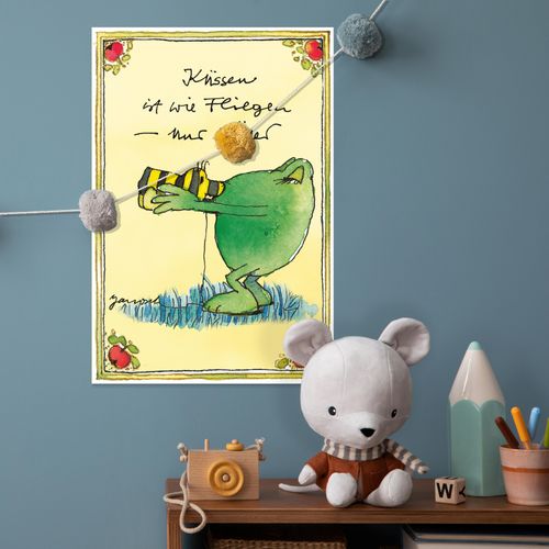 4262513381328 - Wanddekoobjekt LUCKYLINDE Der Froch und die Tigerente - Küssen ist… bunt B20cm H30cm T03cm Blech Wanddekoobjekte Exklusive JANOSCH Kindermotive Stahlschild 4262513381328 - Wanddekoobjekt LUCKYLINDE Der Froch und die Tigerente - Küssen ist… bunt B20cm H30cm T03cm Blech Wanddekoobjekte Exklusive JANOSCH Kindermotive Stahlschild