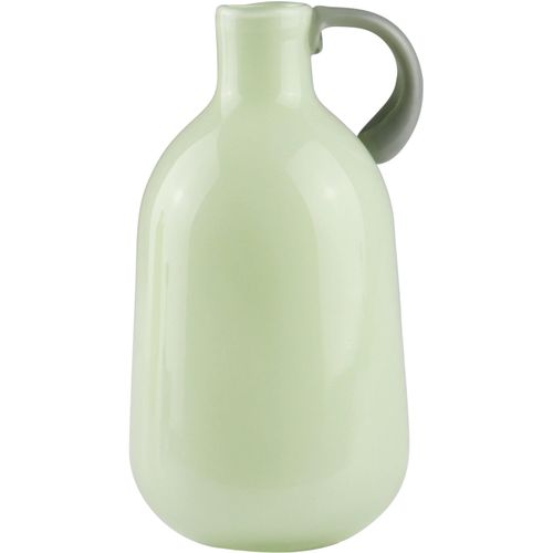 4056422204829 - Dekovase AM DESIGN Grüne Glasvase mit grauem Griff grün B9cm H165cm Glas Vasen für einen modernen Look 4056422204829 - Dekovase AM DESIGN Grüne Glasvase mit grauem Griff grün B9cm H165cm Glas Vasen für einen modernen Look