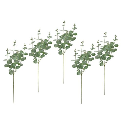 4019844814892 - Kunstzweig IGEA Künstlicher Zweig Eukalyptus grün B18cm H60cm L18cm Polyester Kunstpflanzen 5er Set Dekozweig Deko für Girlande Kranz Weihnachtsdeko Einzelblume 4019844814892 - Kunstzweig IGEA Künstlicher Zweig Eukalyptus grün B18cm H60cm L18cm Polyester Kunstpflanzen 5er Set Dekozweig Deko für Girlande Kranz Weihnachtsdeko Einzelblume