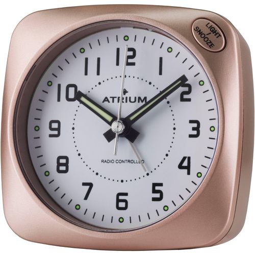 4037921042778 - Funkwecker ATRIUM rosa (roségoldfarben) Wecker Quarzwecker schleichende Sekunde Schlafzimmer Snooze 4037921042778 - Funkwecker ATRIUM rosa (roségoldfarben) Wecker Quarzwecker schleichende Sekunde Schlafzimmer Snooze
