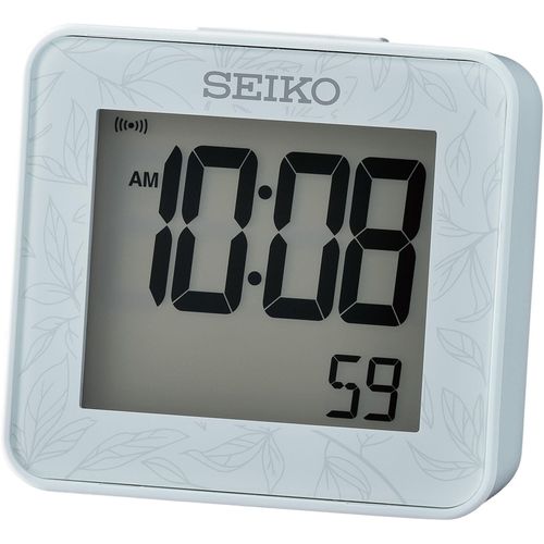 4517228839498 - Quarzwecker SEIKO Wecker blau (hellblau) digital Beleuchtung Schlummerfunktion autom Kalender Geschenkidee