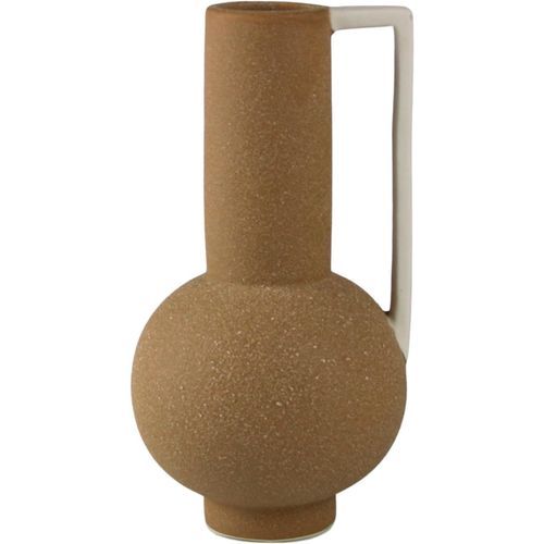 4056422276635 - Dekovase ANDAS Stryn Vase in außergewöhnlicher Form mit Henkel beige (creme) B105cm H20cm T11cm Keramik Vasen Tischvase aus Keramik Höhe ca 20 cm Keramikvase 4056422276635 - Dekovase ANDAS Stryn Vase in außergewöhnlicher Form mit Henkel beige (creme) B105cm H20cm T11cm Keramik Vasen Tischvase aus Keramik Höhe ca 20 cm Keramikvase