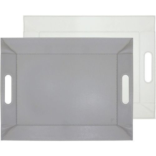 5020057311428 - Tablett FREEFORM DUO 2-farbiges Wendetablett Tablett und Tisch-Set in einem wendbar grau (grau weiß) B41cm H08cm L55cm Kunstleder Tabletts mit Doppelfunktion pflegeleicht und kann platzsparend verstaut werden 5020057311428 - Tablett FREEFORM DUO 2-farbiges Wendetablett Tablett und Tisch-Set in einem wendbar grau (grau weiß) B41cm H08cm L55cm Kunstleder Tabletts mit Doppelfunktion pflegeleicht und kann platzsparend verstaut werden
