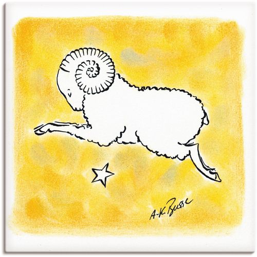 4055327377379 - Wandbild ARTLAND Serie Sternzeichen Widder Bilder Gr B H 70 cm x 70 cm Leinwandbild Sternzeichen 1 St gelb Bild Kunstdruck Kunstdrucke Bilder als Leinwandbild Wandaufkleber oder Poster in versch Größen 4055327377379 - Wandbild ARTLAND Serie Sternzeichen Widder Bilder Gr B H 70 cm x 70 cm Leinwandbild Sternzeichen 1 St gelb Bild Kunstdruck Kunstdrucke Bilder als Leinwandbild Wandaufkleber oder Poster in versch Größen