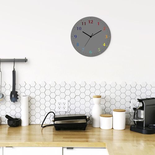 4062144833018 - Wanduhr ARTLAND Trendfarben Wanduhren Gr B H T 30 cm x 30 cm x 18 cm Quarzuhr 12 Ziffern bunt (grau bunt) Wanduhren wahlweise mit Quarz- oder Funhuhrwerk lautlos ohne Tickgeräusche 4062144833018 - Wanduhr ARTLAND Trendfarben Wanduhren Gr B H T 30 cm x 30 cm x 18 cm Quarzuhr 12 Ziffern bunt (grau bunt) Wanduhren wahlweise mit Quarz- oder Funhuhrwerk lautlos ohne Tickgeräusche