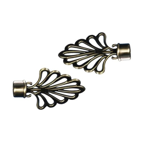4016318078590 - Gardinenstangen-Endstück Fächer gold (messingfarben antik) H08cm L10cm Ø16cm Gardinenstangenendstücke für Gardinenstangen Ø 16 mm 4016318078590 - Gardinenstangen-Endstück Fächer gold (messingfarben antik) H08cm L10cm Ø16cm Gardinenstangenendstücke für Gardinenstangen Ø 16 mm