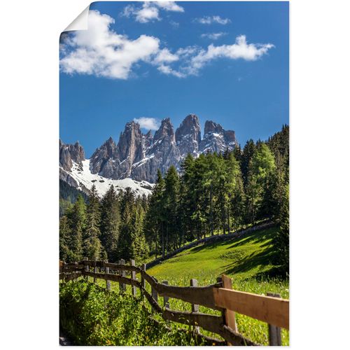 4062144663318 - Wandbild ARTLAND Villnösstal mit Dolomiten Südtirol Bilder Gr B H 40 cm x 60 cm Poster Berge & Alpenbilder Hochformat 1 St grün Kunstdrucke als Alubild Leinwandbild Wandaufkleber oder Poster in versch Größen 4062144663318 - Wandbild ARTLAND Villnösstal mit Dolomiten Südtirol Bilder Gr B H 40 cm x 60 cm Poster Berge & Alpenbilder Hochformat 1 St grün Kunstdrucke als Alubild Leinwandbild Wandaufkleber oder Poster in versch Größen