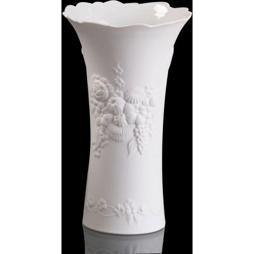 4015417305897 - Tischvase KAISER PORZELLAN Flora Vasen Gr H 24 cm Ø 14 cm weiß Blumenvasen Vasen Höhe ca 24 cm 4015417305897 - Tischvase KAISER PORZELLAN Flora Vasen Gr H 24 cm Ø 14 cm weiß Blumenvasen Vasen Höhe ca 24 cm